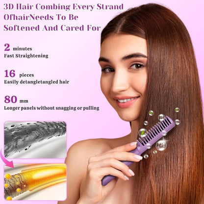 Meneflix Cordless Rechargeable  Hair Straightener Hot Comb