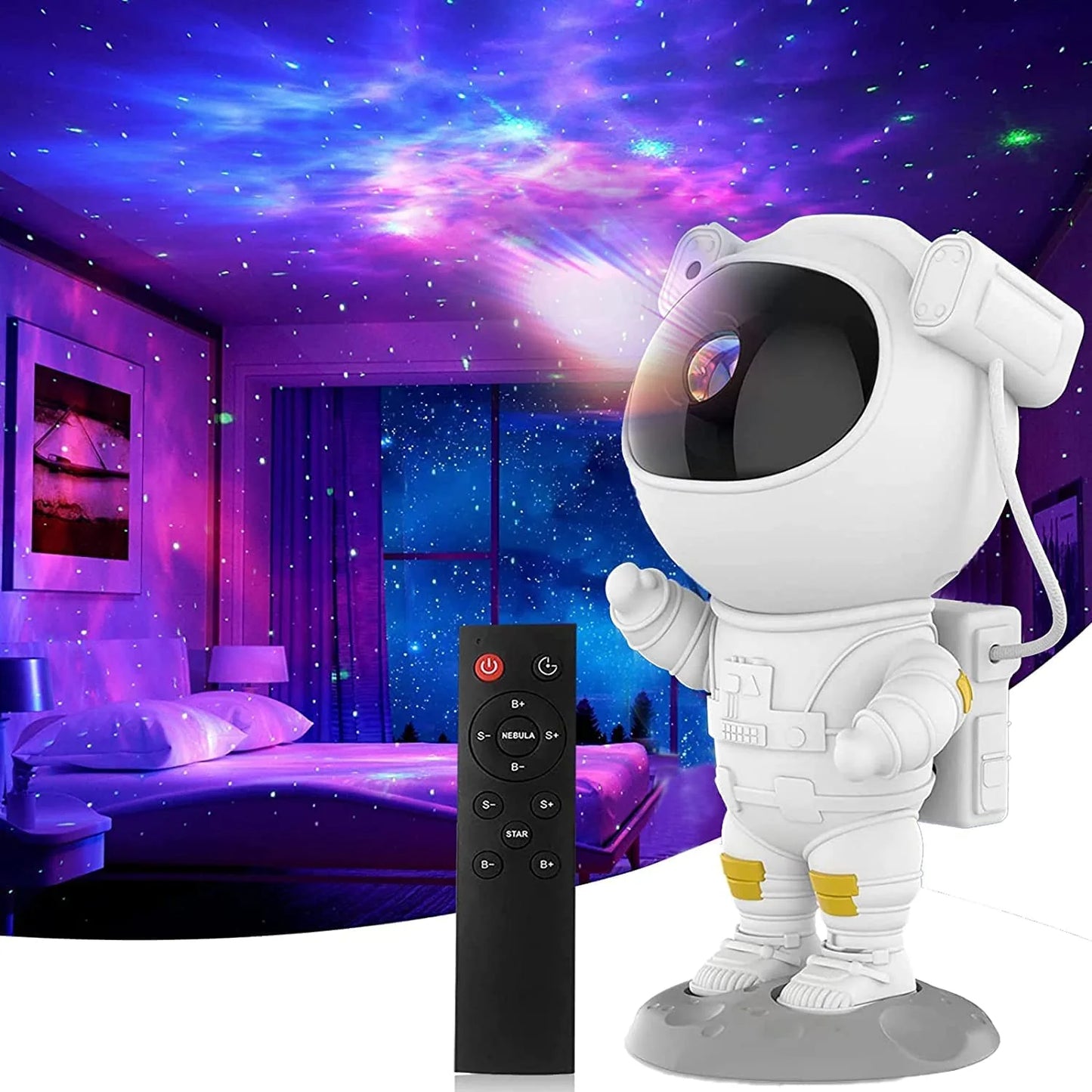 Astronaut Galaxy Night Lamp with Remote Control