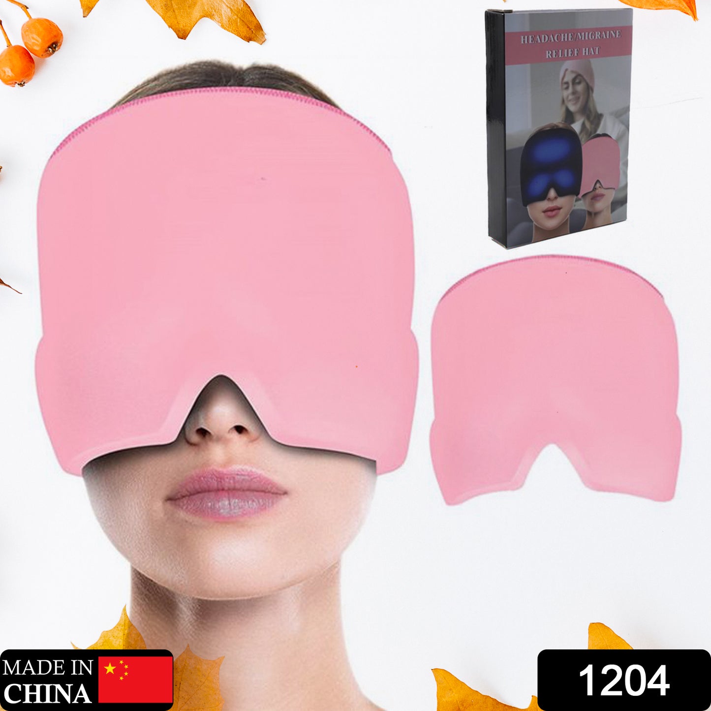 Migraine relief Cap - Wearable Migraine Mask Ice Head Wrap For Tension- Stress Relief cap