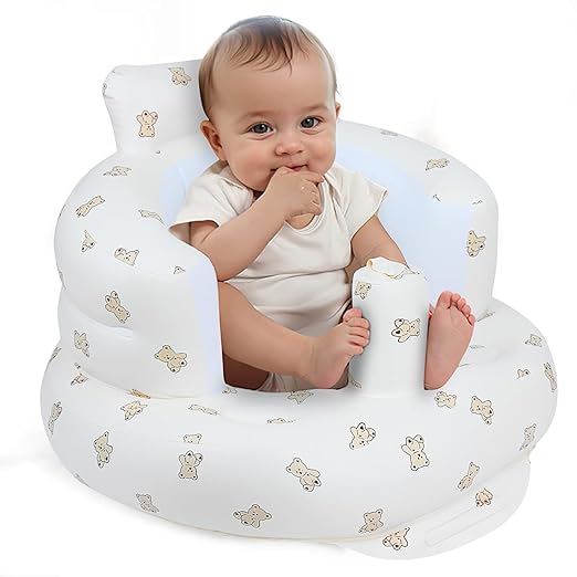 Inflatable Baby Seat-Infant Back Support Sofa, Child to Toddler Chair for 3 to 36 Months Kids