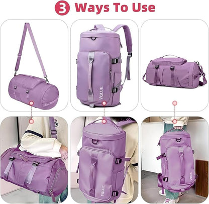 stylish 2 in 1 duffle bag-36L capacity-with shoe compartment