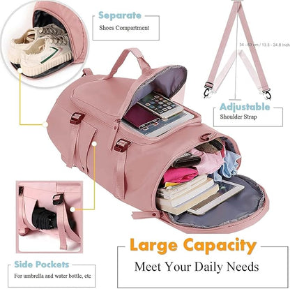stylish 2 in 1 duffle bag-36L capacity-with shoe compartment