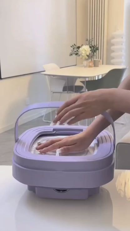 Foldable washing machine-8L-For travel, hostel students-10minute washing