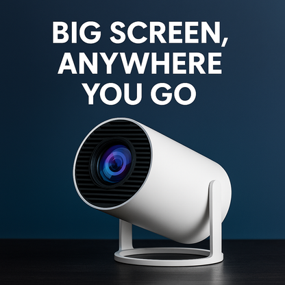 Newly Upgraded Mini Projector 🎥✨ | 180° Rotation | Auto Keystone | Bluetooth 5.0 | Ultra-Portable Home Theater